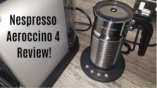 Nespresso Aeroccino 4 Milk Frother Review  Worth upgrading from the Aeroccino 3 [upl. by Atikim]