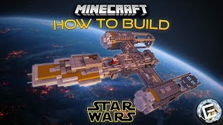 Rebel Alliance BTLA4 YWing  Minecraft Star Wars tutorial [upl. by Erbes974]