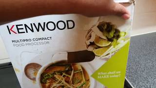 UNBOXING AND TESTING THE KENWOOD MULTIPRO COMPACT FOOD PROCESSOR [upl. by Norred]