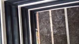 Framing a 20 shipping container Insulating amp finishing [upl. by Ragouzis]