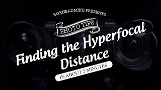 Finding the hyperfocal distance in about 2 minutes [upl. by Remmus]