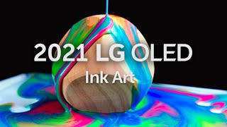 2021 LG OLED l Ink Art 4K HDR 60fps [upl. by Ynnelg271]