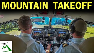 EPIC Takeoff amp Landing at a Sloped Mountain Runway  Bush Pilot Flight Vlog [upl. by Dalpe364]