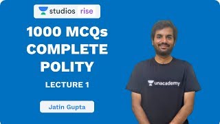 L1 1000 MCQs  Complete Polity  UPSC CSEIAS 2020  Jatin Gupta  Code  Jatin [upl. by Nanyt]