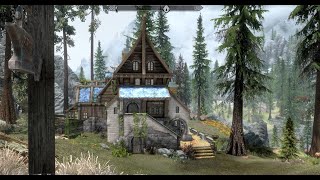 Riverwood Falls Manor and Bleak Mines  Skyrim Special Edition House Mod [upl. by Enelad]