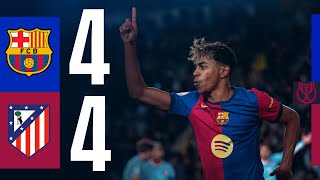 HIGHLIGHTS  FC BARCELONA 4 vs 4 ATLETICO MADRID  COPA DEL REY 2425 WITH COMMENTARY [upl. by Slaby]