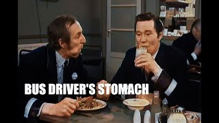 In colour  ON THE BUSES  BUS DRIVERS STOMACH 1969 [upl. by Krahling]