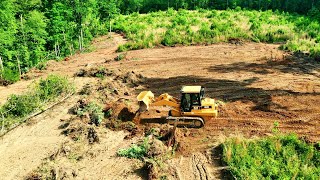 Awesome Progress Clearing land on our farm [upl. by Nnaj]