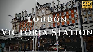 London Victoria Station Walk Through England 4K [upl. by Natsirhc161]