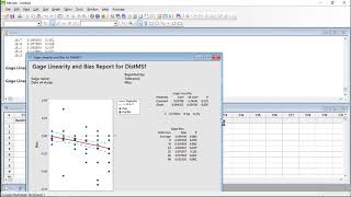 Bias and Linearity Minitab [upl. by Aicek]