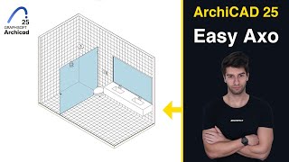 Archicad 25 Easy Axonometric Tutorial [upl. by Aivonas]