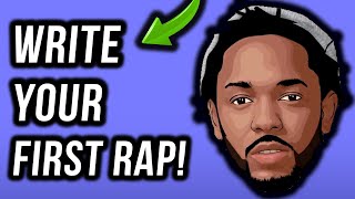 How To Write A Rap Your First Verse In Under 11 Minutes StepByStep [upl. by Ducan]