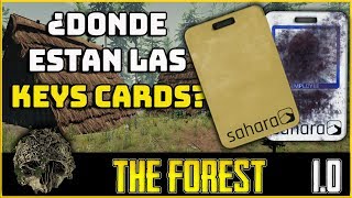 The Forest 10  ¿Donde están la Key Card y Key Card Dorada  GUIA 11 [upl. by Alfeus]