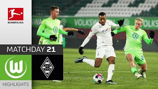 VfL Wolfsburg  Borussia Mgladbach  Highlights  Matchday 21 – Bundesliga 202021 [upl. by Goldsworthy]