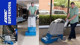 Walk Behind Carpet Cleaning SelfContained Carpet Extractor Machine  EDIC Supernova TwoWay [upl. by Posehn]