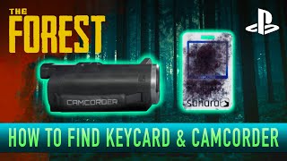 THE FOREST  How to find the KEYCARD amp CAMCORDER [upl. by Joana]