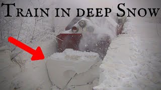 World Record Train Snow Plowing in Action [upl. by Esinart]