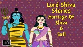 Lord Shiva and Sati Stories for Children  Marriage Of Shiva and Sati  Mythological Stories [upl. by Lisbeth]