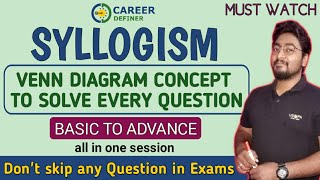 Syllogism Complete Chapter For Bank Exams  Syllogism Concepts amp Tricks  IBPSRRBSBI PO amp Clerk [upl. by Jade]