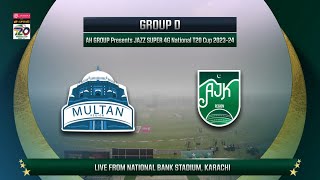 Live  Multan vs AJK  Match 13  National T20 202324  PCB [upl. by Carena]