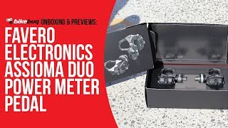 Favero Electronics Assioma DUO Power Meter Pedals Unboxing  Bikebug [upl. by Mechling881]