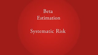 Systematic risk beta of a stock [upl. by Henryson654]