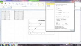 Linealizar una gráfica de tendencia lineal en excel [upl. by Akenet]