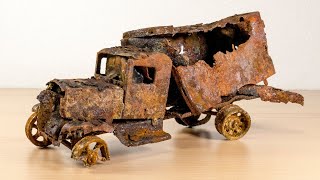 Restoration extreme rusty abandoned 1931´s car truck [upl. by Inalak]