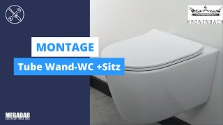 Tube WandWC  Sitz  Montage  Kronenbach [upl. by Anihsak]