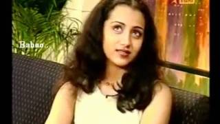 Trisha First Interview  she was said not like cinema now [upl. by Notsahc]