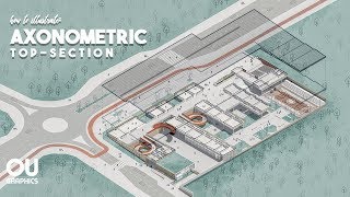 Giveaway Axonometric View in Photoshop [upl. by Nekcarb]