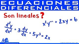 Ecuaciones diferenciales lineales  no lineales [upl. by Gavrah872]