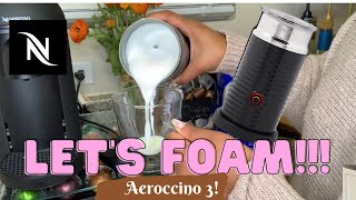 How To Foam Milk With Aeroccino 3 Make Coffee With Foam Tips amp Tricks  Easy Foamed Latte Recipe [upl. by Daly]