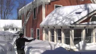 Removing Snow From a Roof Tips on removal and snow loads [upl. by Henrie]