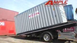 How a Shipping Container is Loaded and Delivered shippingcontainer mobileoffice [upl. by Trebreh]