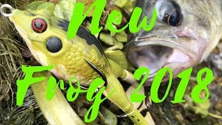 Lunkerhunt Prop Frog and Bass action review NEW TOPWATER LURE 2018 [upl. by Stilwell]