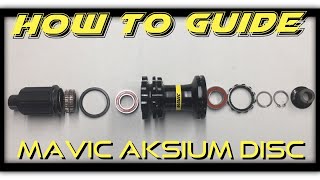 Mavic Aksium Disc Rear Wheel Bearing Change [upl. by Latonia]