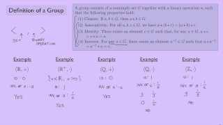 Abstract Algebra 1 Definition of a Group [upl. by Ailadgim]