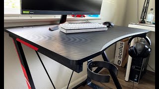 Gaming Desk  31 inch Workstation with Carbon Fiber [upl. by Nodnarb474]