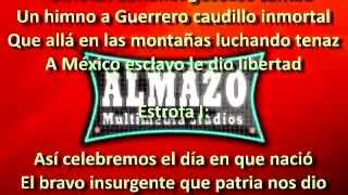 Himno a guerrero Pista karaoke Instrumental prod Almazo Studios [upl. by Nniuqal]