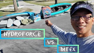 Hydroforce vs Intex  Inflatable Kayak Comparsion [upl. by Apfelstadt388]