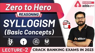 Syllogism Basic Concepts  Reasoning  Adda247 Banking Classes  Lec 2 [upl. by Duquette]