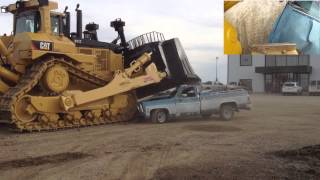 Caterpillar D11T Bulldozer Car Crush [upl. by Amoakuh]