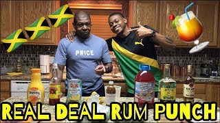 HOW TO MAKE REAL JAMAICAN RUM PUNCH [upl. by Eudoxia264]