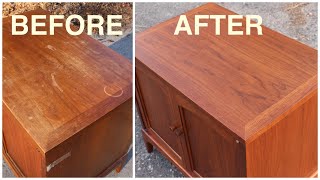 Thrift Store Rescue 8  Mid Century Furniture Restoration [upl. by Ahcilef]