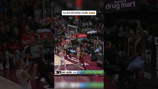 Jarrett Allen reverse dunk vs Raptors 🔥 [upl. by Stovall253]