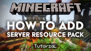 Add A Resource Pack To Your Minecraft Server Tutorial [upl. by Blatman]