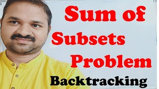 Sum of Subsets Problem using Backtracking  Design and Analysis of Algorithms  DAA [upl. by Catarina]