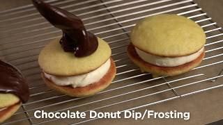 RECIPE VIDEO Boston Cream Whoopie Pies [upl. by Aed]