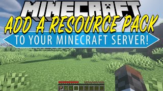 How To Add A Resource Pack to Your Minecraft Server [upl. by Akinimod234]